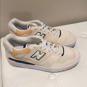 New Balance 550 Cream / Yellow / Navy / White